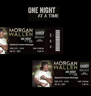 MORGAN WALLEN "ONE NIGHT AT A TIME" TOUR | PHYSICAL KEEPSAKE TICKET