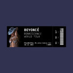 BEYONCÉ "RENAISSANCE" TOUR | PHYSICAL KEEPSAKE TICKET