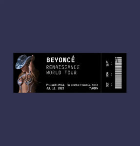 BEYONCÉ "RENAISSANCE" TOUR | PHYSICAL KEEPSAKE TICKET